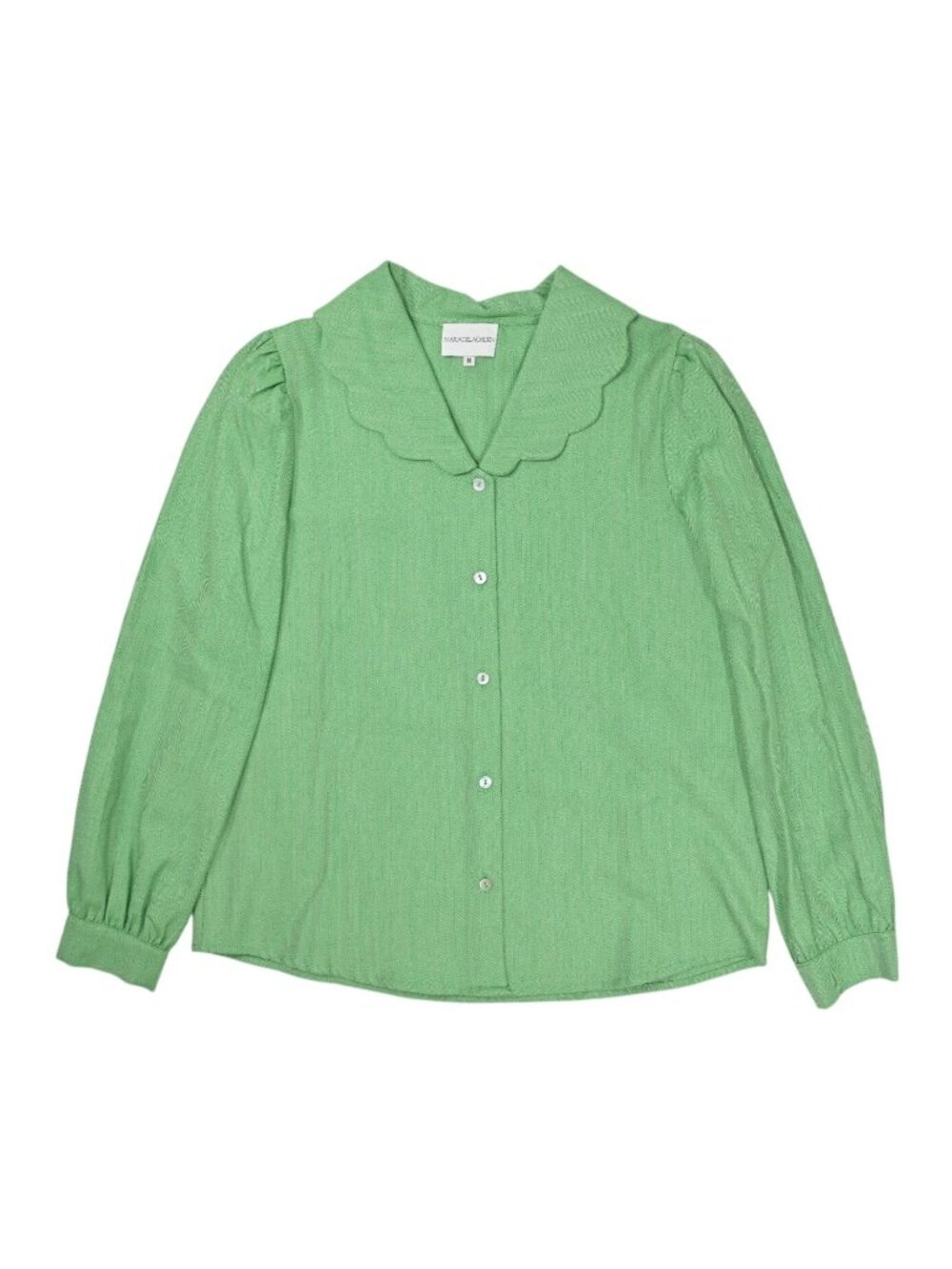 Maria de la Orden Wool Blend Shirt in Green